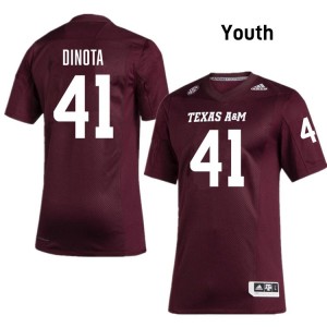 AJ DiNota Aggies Youth College Football High School #41 Jerseys - Maroon