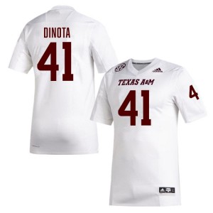 AJ DiNota Aggies Replica Mens #41 College Football Jersey - White