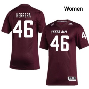 Aidan Herrera Texas A&M Womens College Football High School #46 Jerseys - Maroon