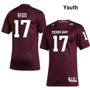 Albert Regis Aggies Youth #17 Alumni College Football Jerseys - Maroon