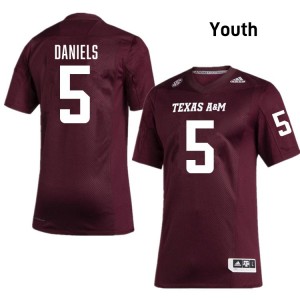 Amari Daniels Texas A&M Aggies Youth #5 College Football Player Jerseys - Maroon