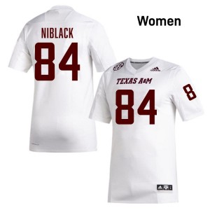 Amari Niblack Texas A&M University NCAA College Football #84 Women Jerseys - White