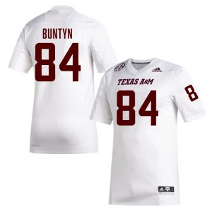 Blake Buntyn Texas A&M University #84 2025 Mens College Football Jersey - White