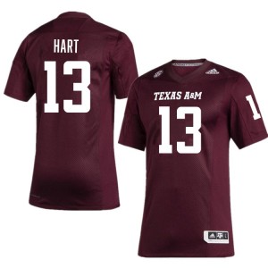 Brady Hart TAMU #13 College Football Mens Player Jerseys - Maroon