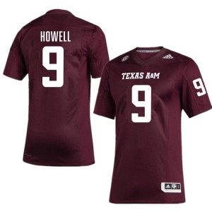 Cashius Howell Texas A&M University College Football #9 Game Mens Jersey - Maroon