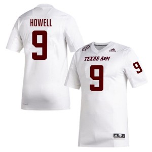 Cashius Howell TAMU #9 Mens College Football University Jerseys - White