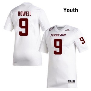 Cashius Howell Texas A&M Youth Game #9 College Football Jersey - White