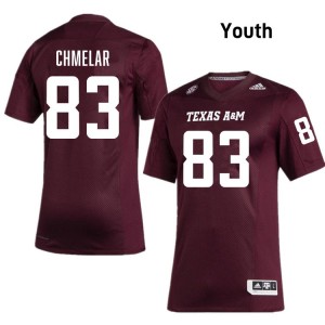 Colton Chmelar TAMU University Youth #83 College Football Jerseys - Maroon