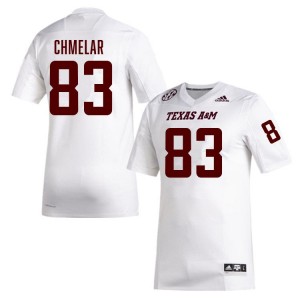Colton Chmelar Texas A&M University College Football #83 2025 Men's Jersey - White