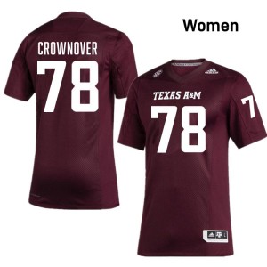 Dametrious Crownover Texas A&M University College Football #78 Womens High School Jerseys - Maroon