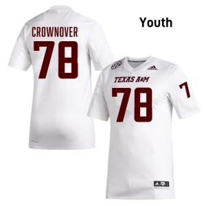 Dametrious Crownover Aggies Youth Alumni College Football #78 Jerseys - White