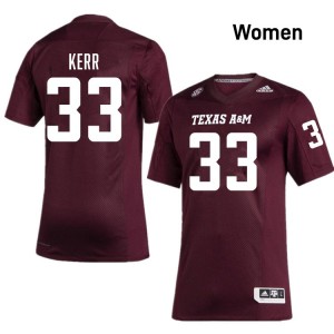 Jarred Kerr Texas A&M Aggies #33 College Football Alumni Women's Jerseys - Maroon