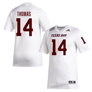 Jayvon Thomas TAMU #14 Men Alumni College Football Jersey - White