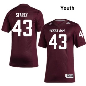 Jeremiah Searcy Texas A&M University #43 College Football Youth NCAA Jersey - Maroon