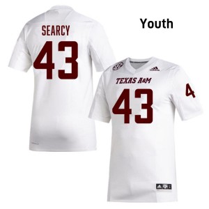 Jeremiah Searcy Texas A&M Aggies College Football Youth #43 Game Jerseys - White