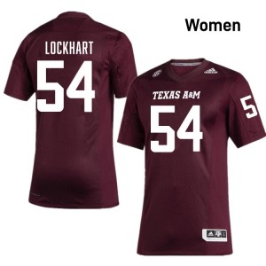 Jordan Lockhart TAMU Women's College Football Limited #54 Jersey - Maroon