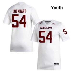Jordan Lockhart Texas A&M Youth #54 College Football Limited Jersey - White