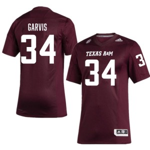 Kyle Garvis Texas A&M #34 2025 College Football Mens Jerseys - Maroon