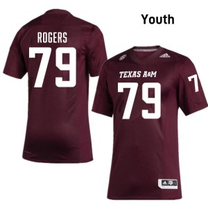 Lamont Rogers Texas A&M #79 Stitched Youth College Football Jerseys - Maroon