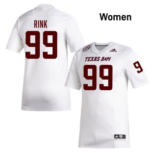 Landon Rink Texas A&M Aggies Women #99 College Football Official Jersey - White