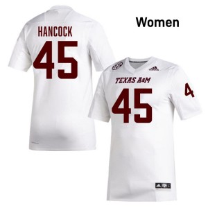 Levi Hancock Aggies Replica Women's #45 College Football Jersey - White