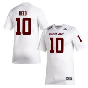 Marcel Reed Aggies College Football Men #10 Alumni Jerseys - White