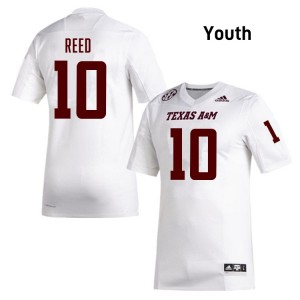 Marcel Reed Texas A&M Aggies Youth College Football Player #10 Jerseys - White