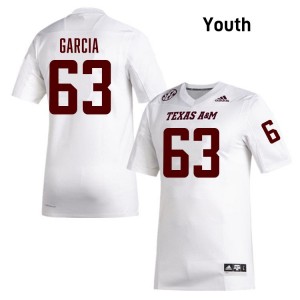 Marcus Garcia Texas A&M Aggies Alumni College Football Youth #62 Jersey - White