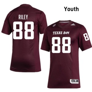 Micah Riley TAMU University #88 Youth College Football Jersey - Maroon