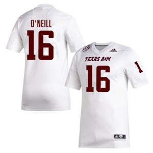 Miles O'Neill Texas A&M College Football Mens Official #16 Jersey - White