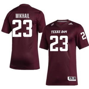 Noah Mikhail Texas A&M University College Football Men's Game #23 Jerseys - Maroon