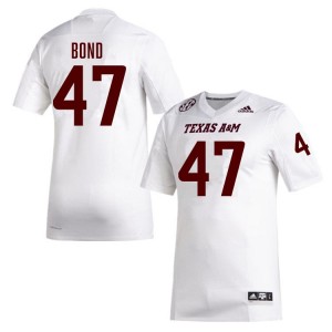 Randy Bond TAMU Men's #47 Limited College Football Jersey - White