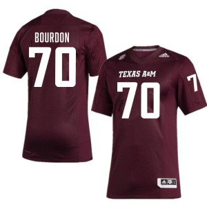 Robert Bourdon Texas A&M Aggies Official #70 College Football Men's Jersey - Maroon