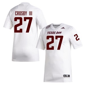 Ronnie Crosby III Texas A&M Aggies Men #27 Official College Football Jersey - White