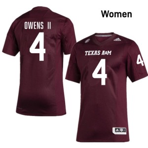 Rueben Owens II Texas A&M University #4 Womens College Football 2025-26 Jersey - Maroon