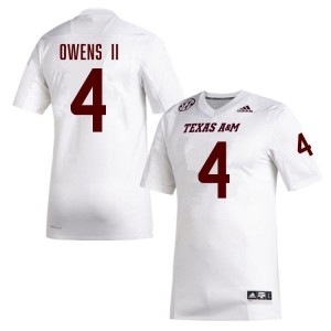 Rueben Owens II Aggies Limited #4 Men College Football Jerseys - White