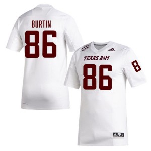 Ryan Burtin Texas A&M College Football Men 2025-26 #86 Jerseys - White