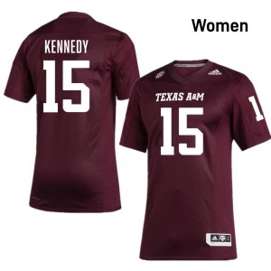 Rylan Kennedy Texas A&M University College Football NCAA #15 Women's Jerseys - Maroon