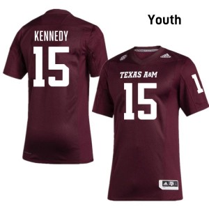 Rylan Kennedy Aggies 2025-26 College Football Youth #15 Jersey - Maroon