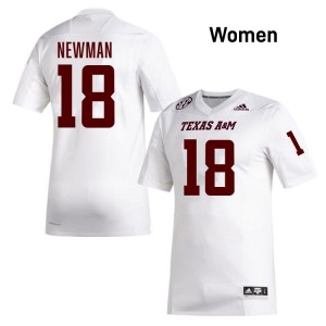 TK Norman Texas A&M Aggies Women College Football #18 Limited Jersey - White
