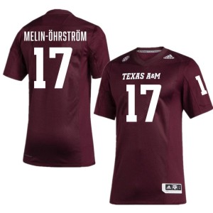 Theo Melin Ohrstrom TAMU Men College Football #17 Limited Jersey - Maroon