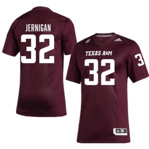 Tristan Jernigan TAMU Men #32 Embroidery College Football Jersey - Maroon