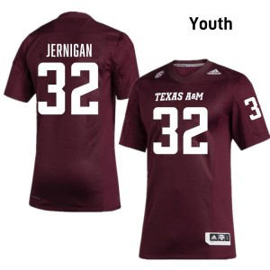 Tristan Jernigan Texas A&M Youth #32 NCAA College Football Jersey - Maroon