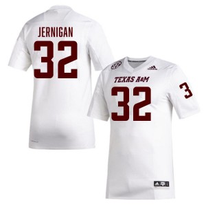 Tristan Jernigan Texas A&M Stitched College Football Men's #32 Jerseys - White