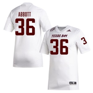 Truette Tumey Aggies Men's #36 College Football Stitched Jerseys - White
