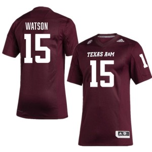 Wesley Watson Texas A&M University 2025 Mens #15 College Football Jerseys - Maroon