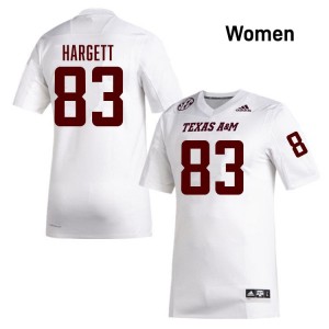 Will Hargett Texas A&M University College Football 2025-26 #83 Women's Jerseys - White