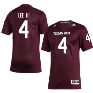 Will Lee III Texas A&M #4 College Football Men Game Jerseys - Maroon